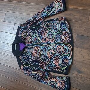 VINTAGE Blutique Black Jacket with Colorful Embroidery & Beadwork size 1X